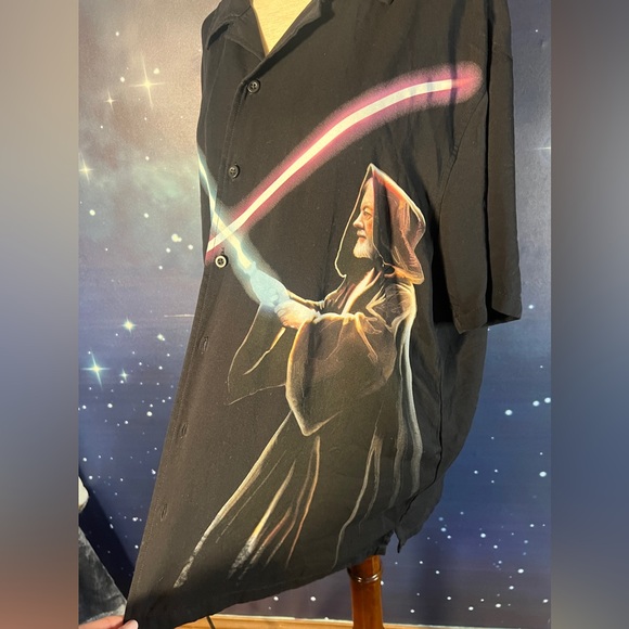 Our Universe Star Wars Darth Vader Obi-Wan Duel Woven Button-Up her universe - Picture 4 of 5